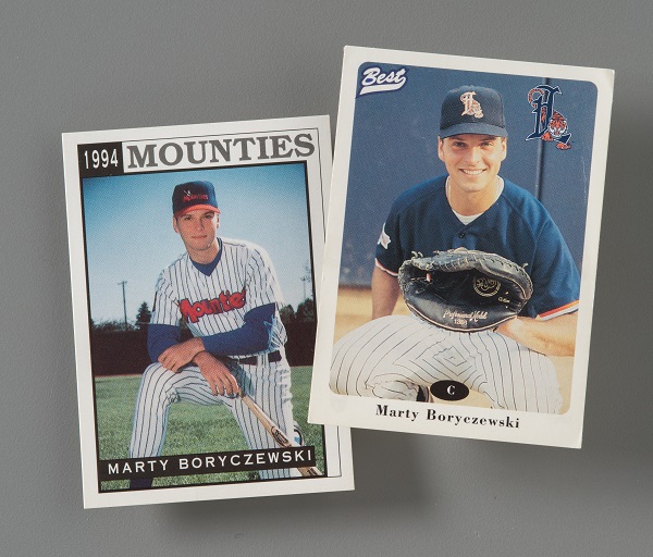 Minor league cards featuring Martin Boryczewski. Collection 9/11 Memorial Museum, Gift of Krystyna Boryczewski.