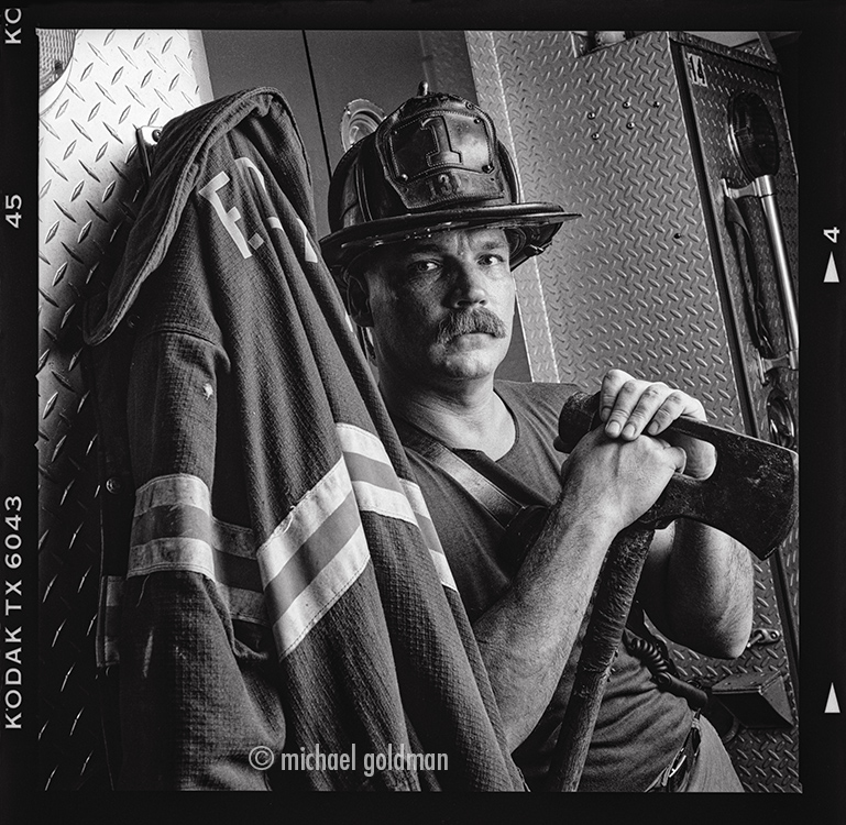portrait of firefighter and author paul hashagen