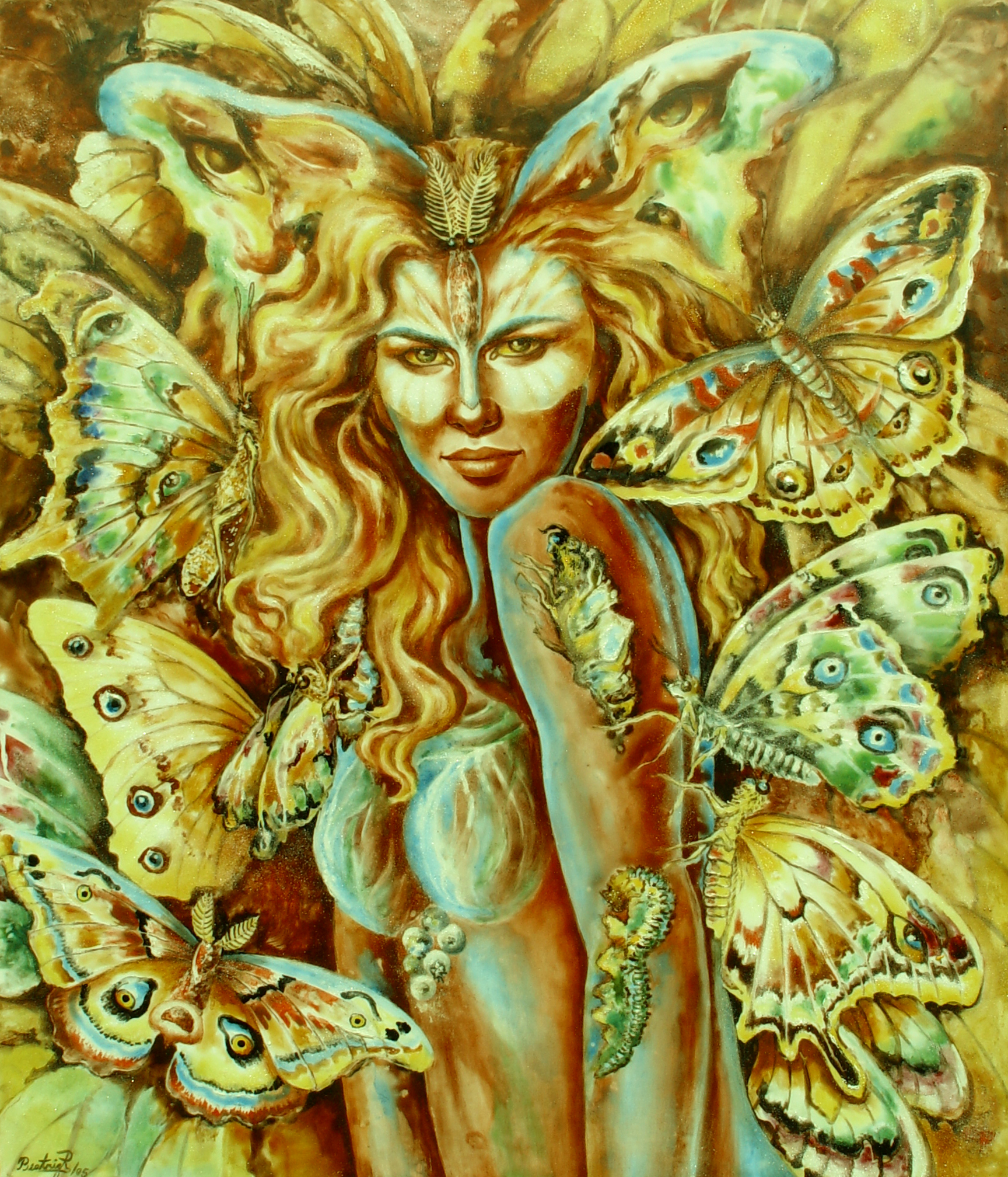 Mujer Mariposa   Size 12x16'.jpg