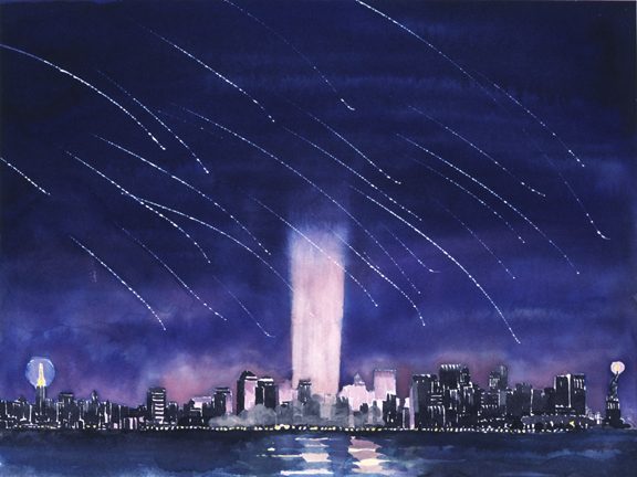 November 18, 2001_ Meteor Shower, 2002, watercolor and ash, 12 x 16 inches_low rez.jpg