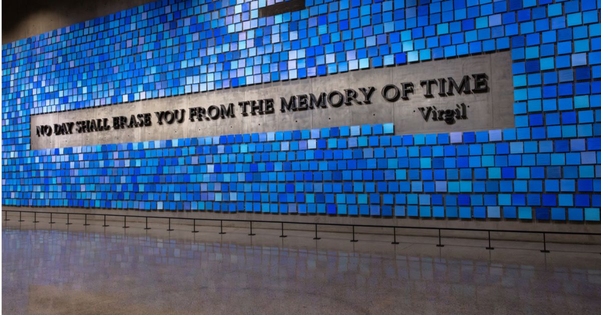 The Spencer Finch installation Trying to Remember the Color of the Sky on That September Morning