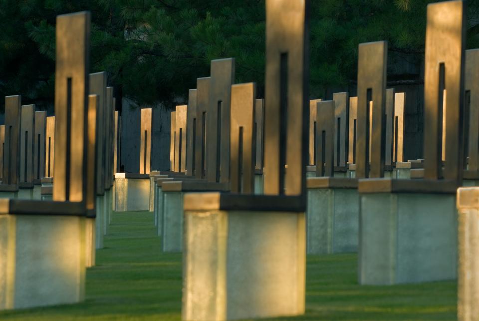 OKCMemorialchairs morning light.jpg